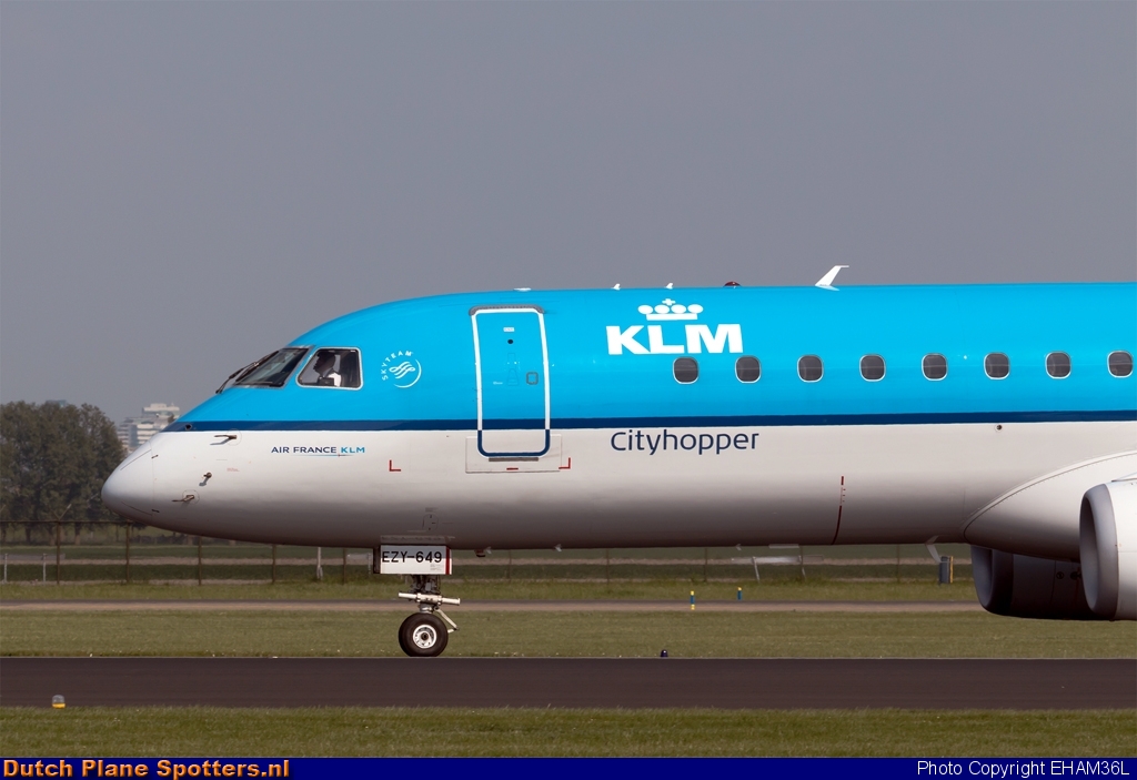 PH-EZY Embraer 190 KLM Cityhopper by EHAM36L