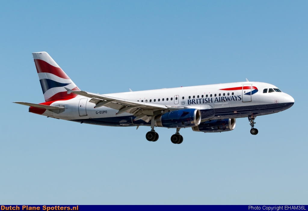 G-EUPO Airbus A319 British Airways by EHAM36L