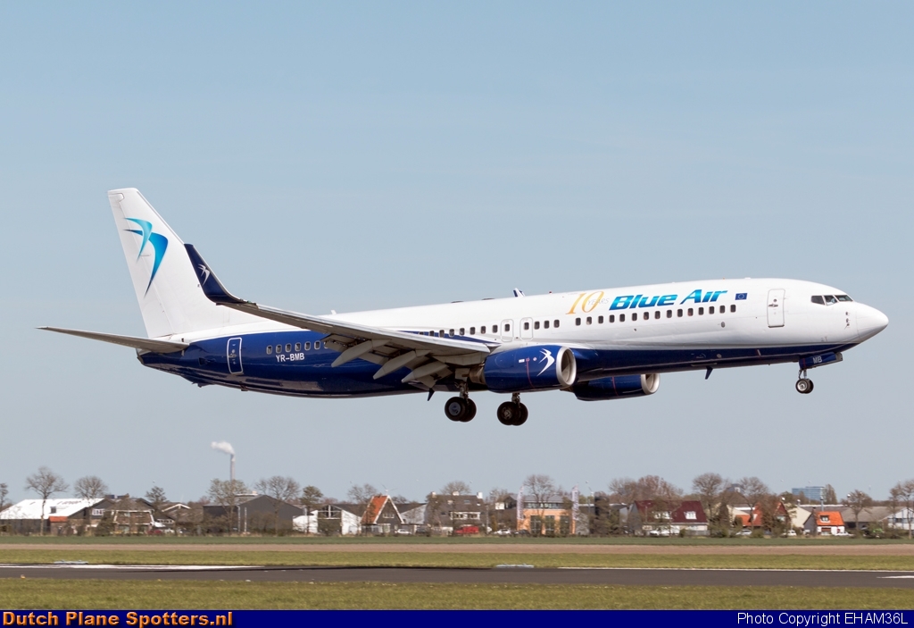 YR-BMB Boeing 737-800 Blue Air by EHAM36L