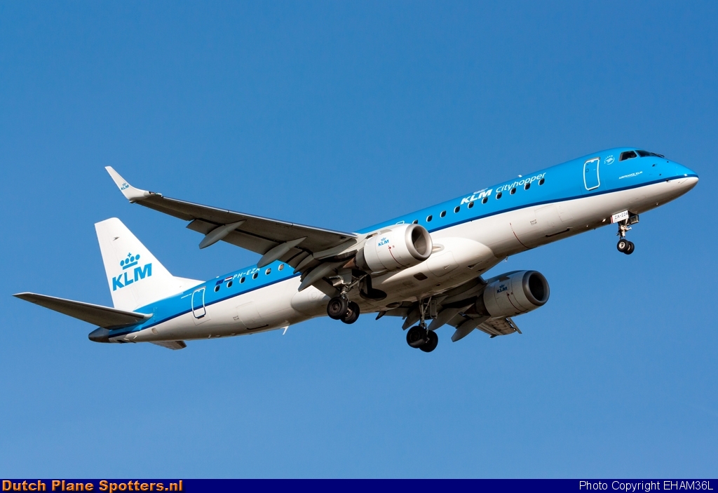 PH-EZA Embraer 190 KLM Cityhopper by EHAM36L