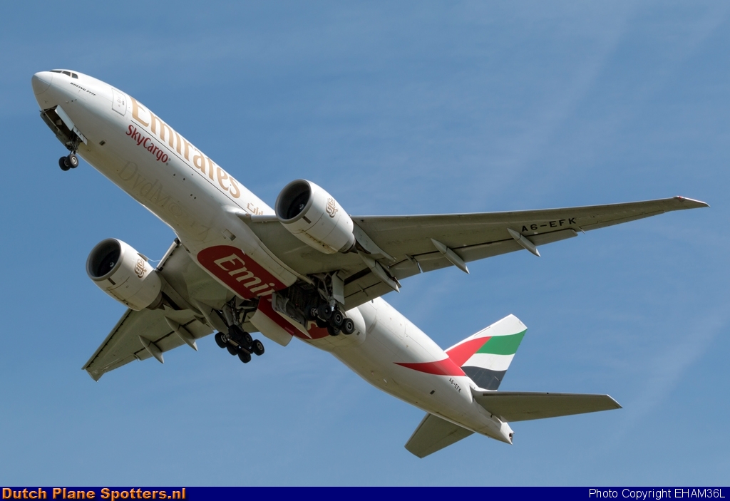 A6-EFK Boeing 777-F Emirates Sky Cargo by EHAM36L
