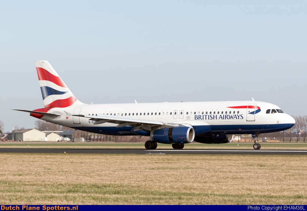 G-EUUR Airbus A320 British Airways by EHAM36L
