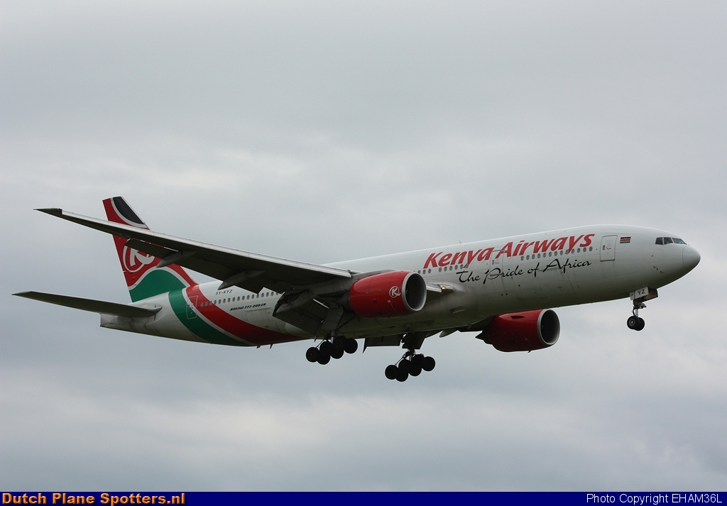5Y-KYZ Boeing 777-200 Kenya Airways by EHAM36L