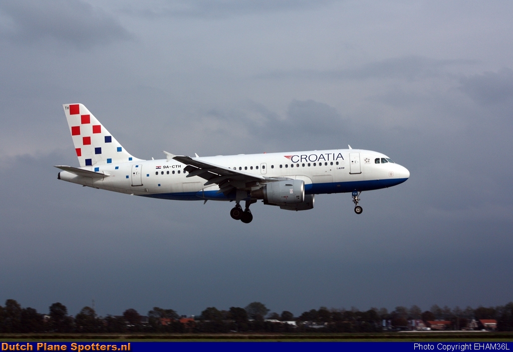 9A-CTH Airbus A319 Croatia Airlines by EHAM36L