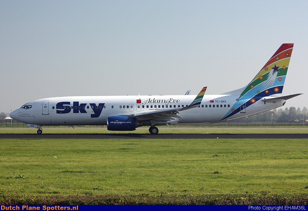 TC-SKS Boeing 737-800 Sky Airlines by EHAM36L