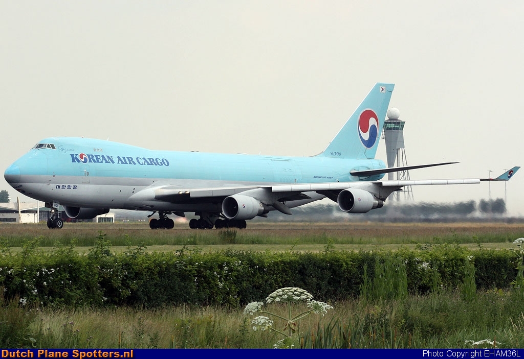 HL7601 Boeing 747-400 Korean Air Cargo by EHAM36L