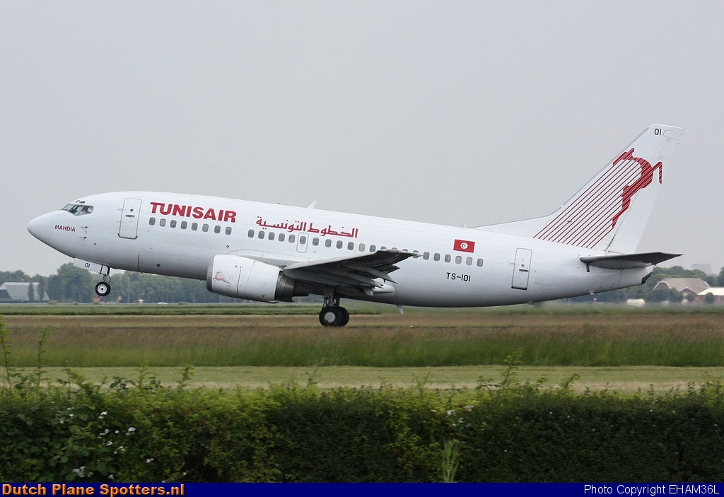 TS-IOI Boeing 737-500 Tunisair by EHAM36L