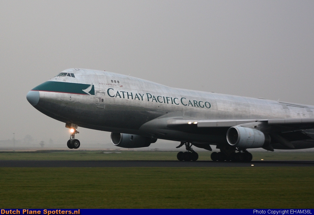 B-HUO Boeing 747-400 Cathay Pacific Cargo by EHAM36L