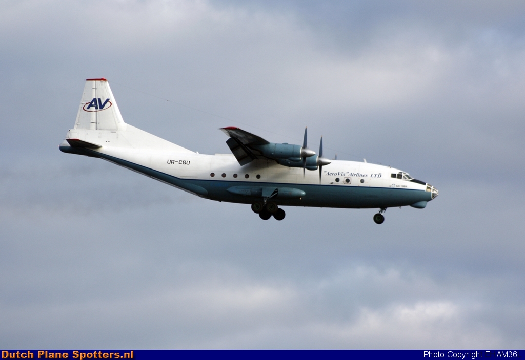 UR-CGU Antonov An-12 Aerovis Airlines by EHAM36L