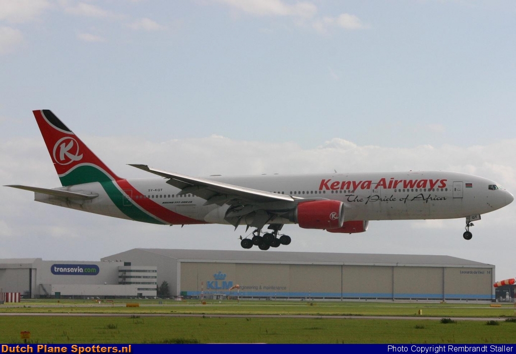 5Y-KQT Boeing 777-200 Kenya Airways by Rembrandt Staller