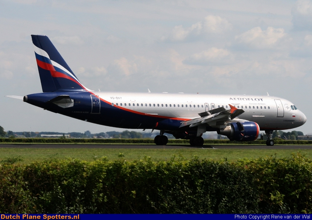 VQ-BAY Airbus A320 Aeroflot - Russian Airlines by Rene van der Wal