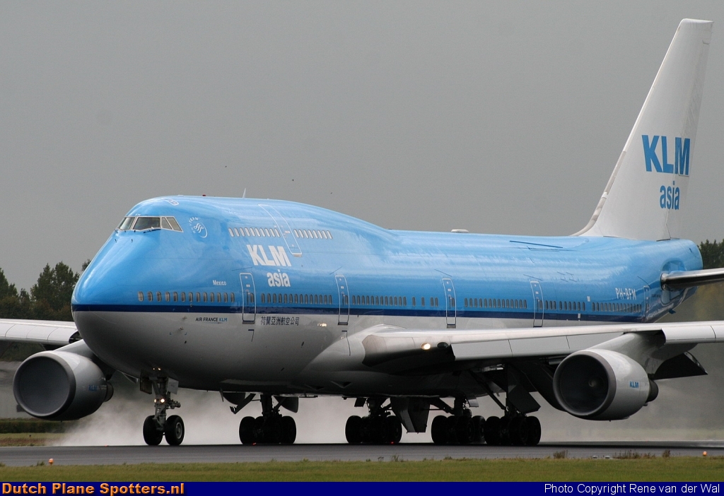 PH-BFM Boeing 747-400 KLM Asia by Rene van der Wal