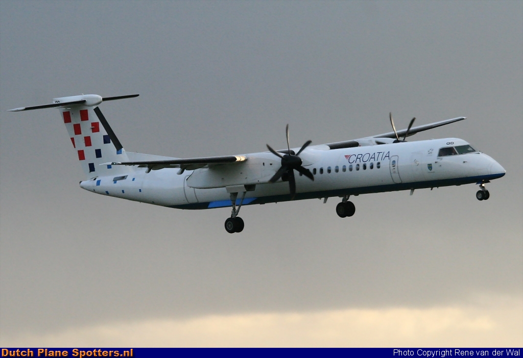 9A-CQD Bombardier Dash 8-Q400 Croatia Airlines by Rene van der Wal