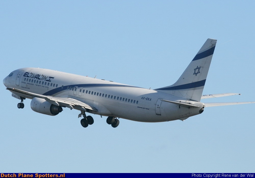 4X-EKA Boeing 737-800 El Al Israel Airlines by Rene van der Wal