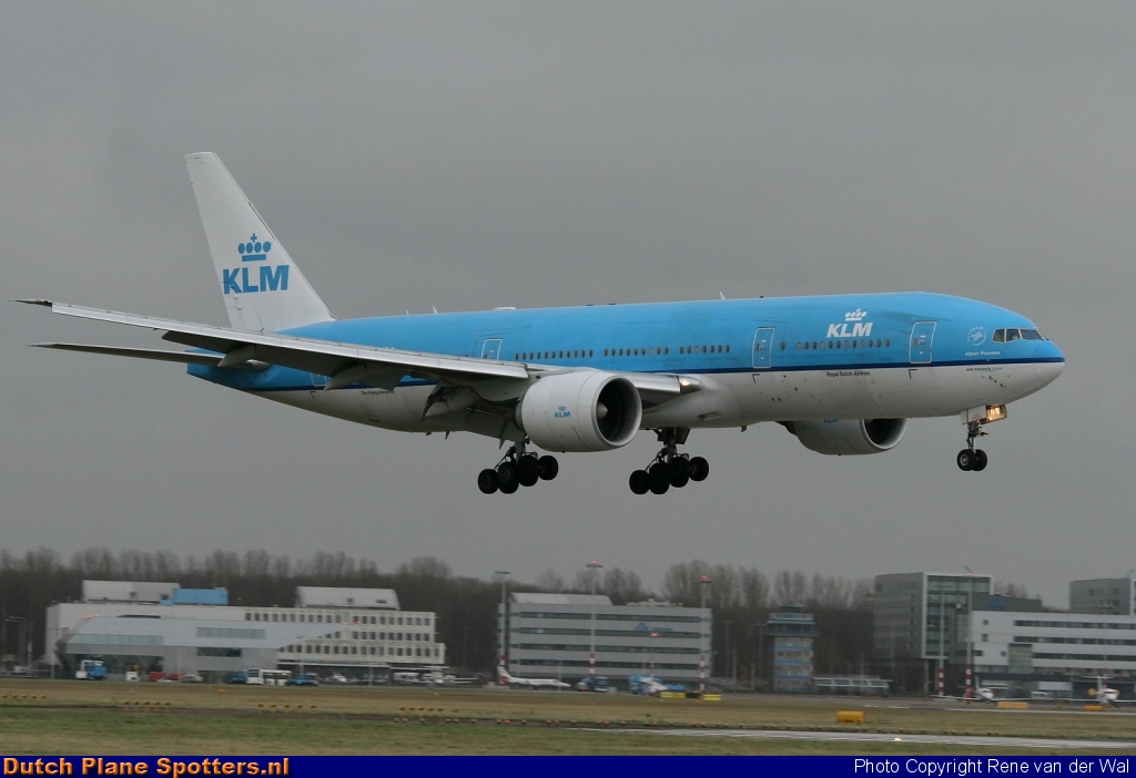 PH-BQA Boeing 777-200 KLM Royal Dutch Airlines by Rene van der Wal