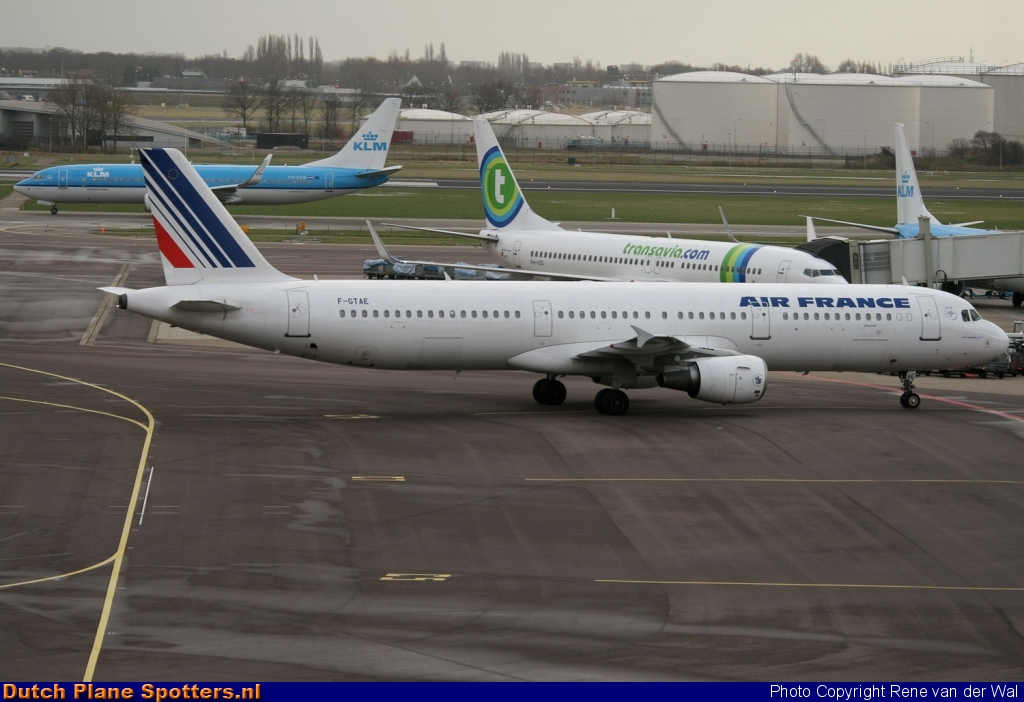 F-GTAE Airbus A321 Air France by Rene van der Wal