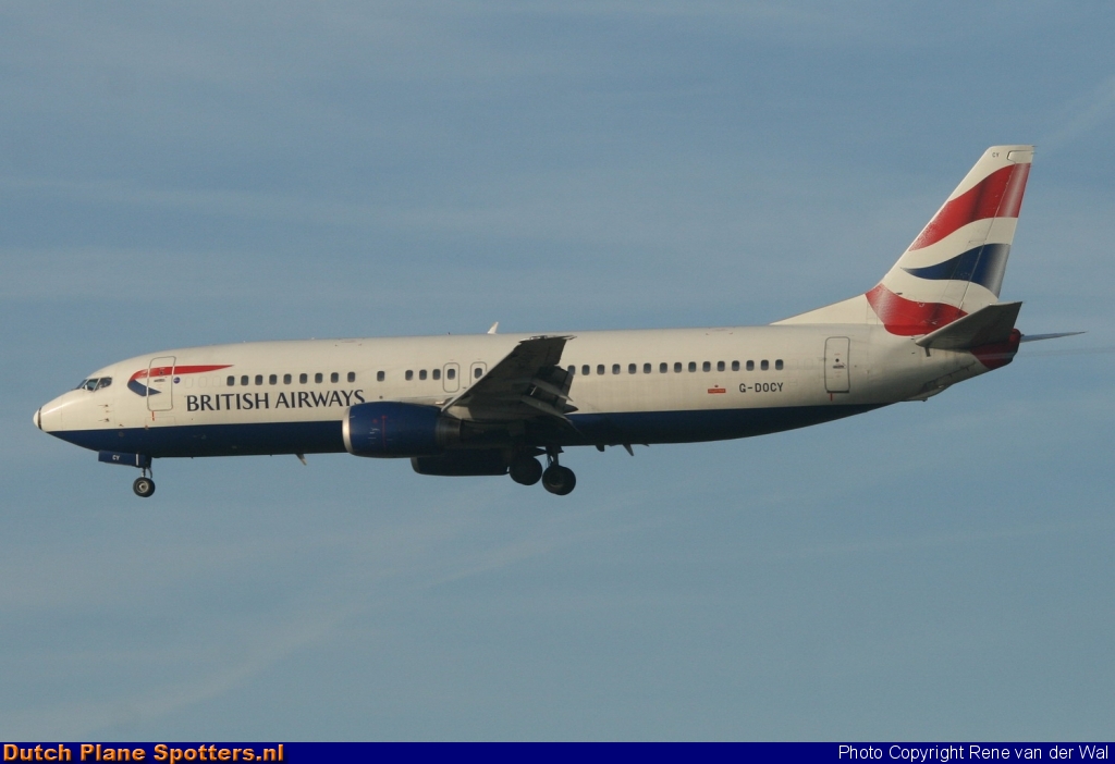 G-DOCY Boeing 737-400 British Airways by Rene van der Wal
