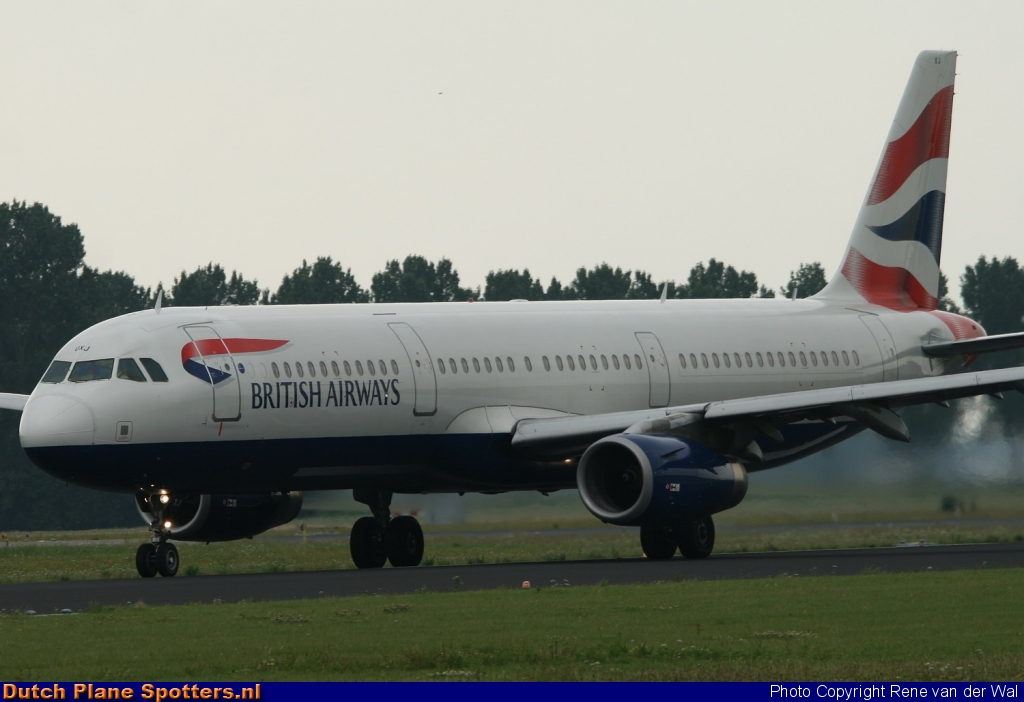 G-EUXJ Airbus A321 British Airways by Rene van der Wal