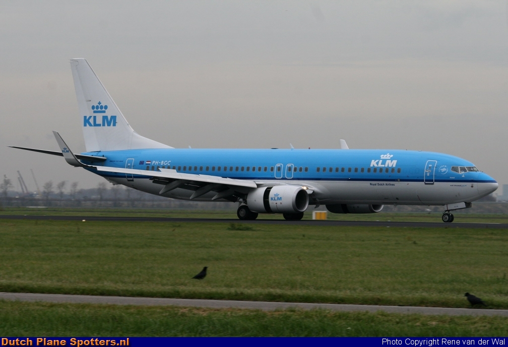 PH-BGC Boeing 737-800 KLM Royal Dutch Airlines by Rene van der Wal