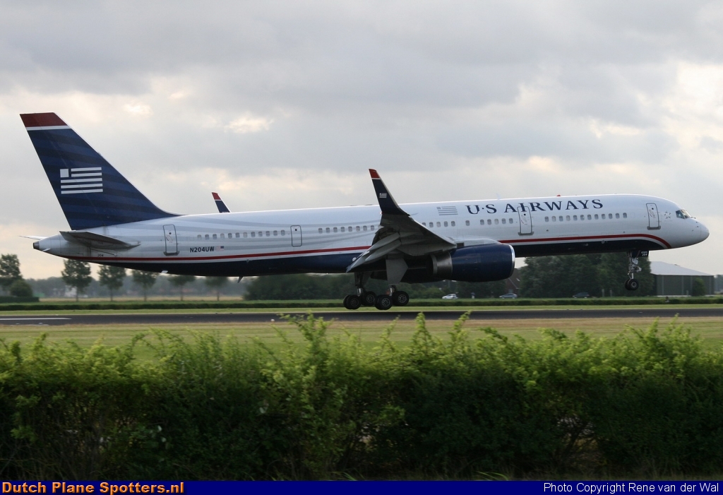 N204UW Boeing 757-200 US Airways by Rene van der Wal