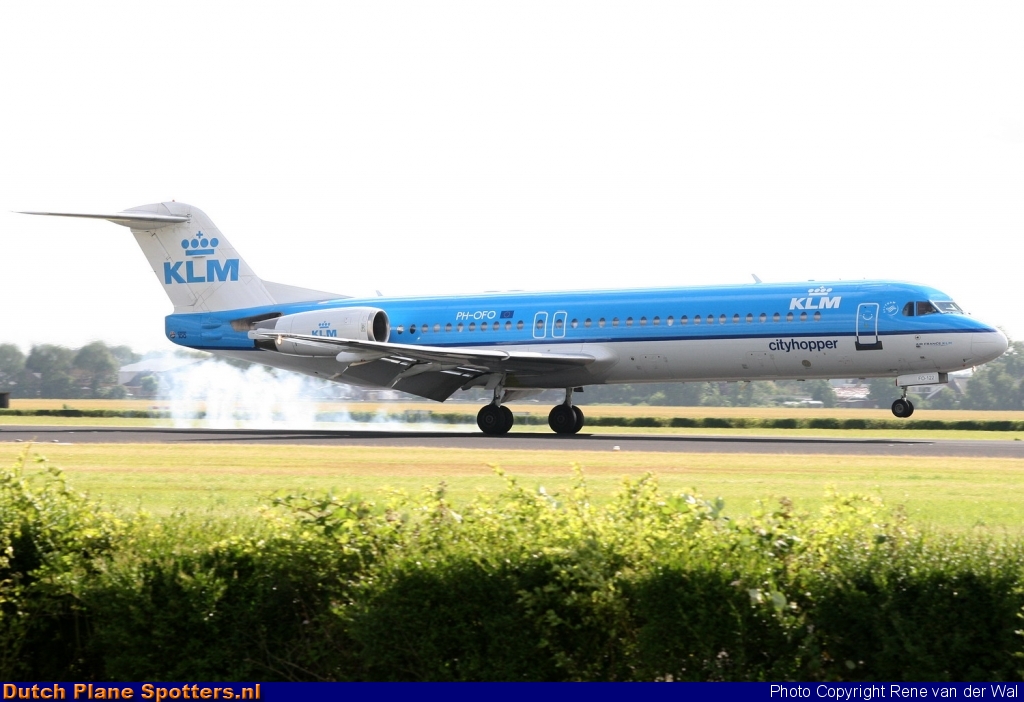 PH-OFO Fokker 100 KLM Cityhopper by Rene van der Wal
