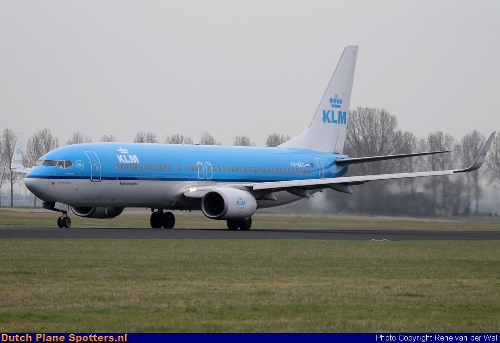 PH-BXG Boeing 737-800 KLM Royal Dutch Airlines by Rene van der Wal