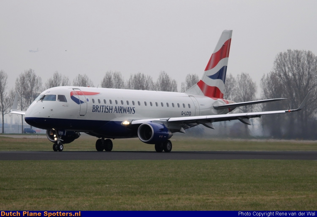 G-LCYD Embraer 170 BA CityFlyer (British Airways) by Rene van der Wal