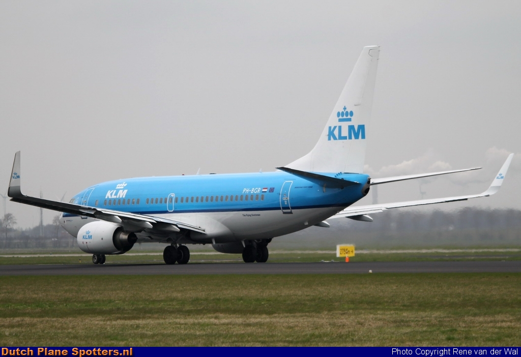 PH-BGR Boeing 737-700 KLM Royal Dutch Airlines by Rene van der Wal