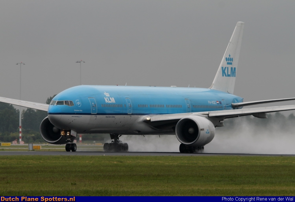 PH-BQC Boeing 777-200 KLM Royal Dutch Airlines by Rene van der Wal