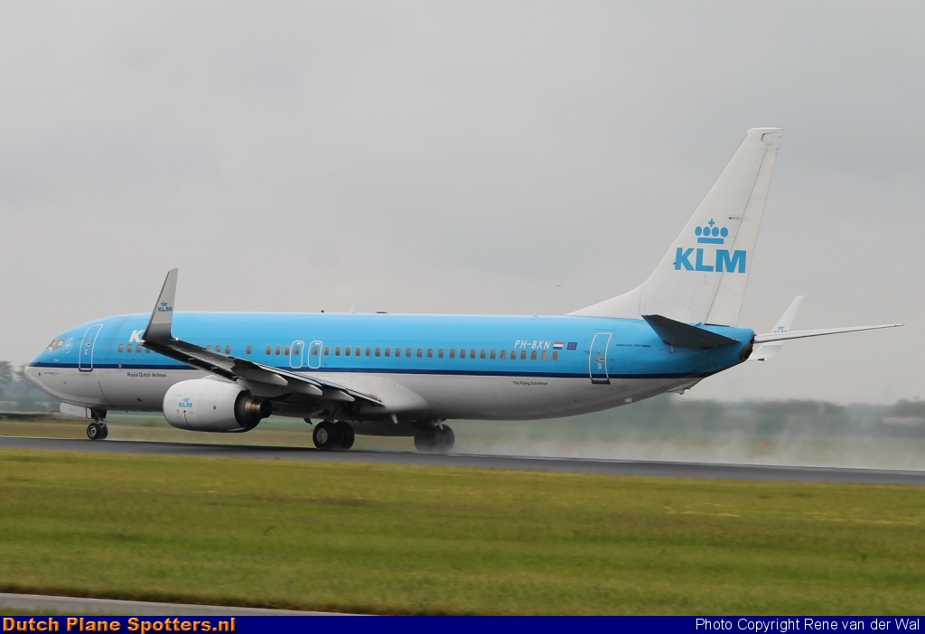 PH-BXN Boeing 737-800 KLM Royal Dutch Airlines by Rene van der Wal