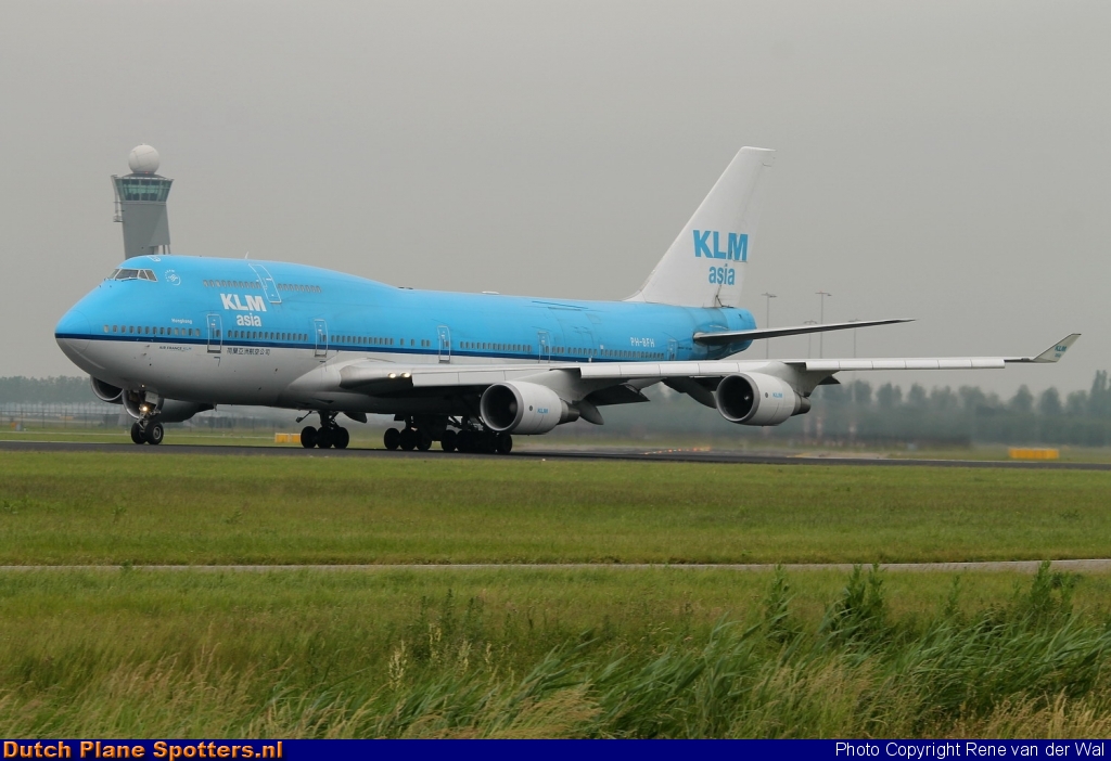 PH-BFH Boeing 747-400 KLM Asia by Rene van der Wal