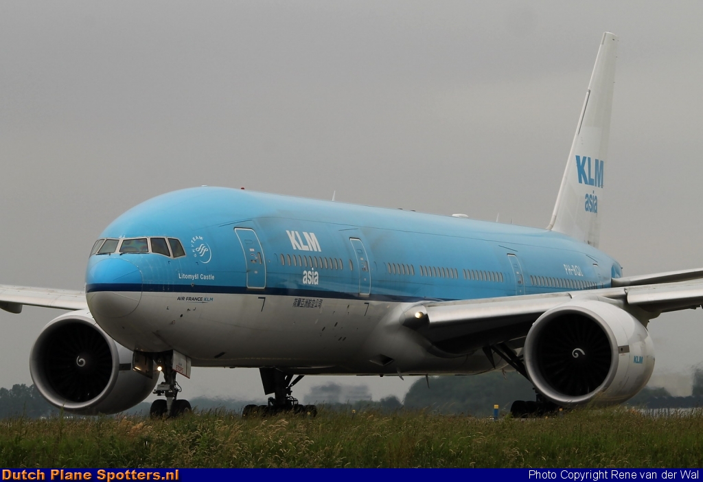 PH-BQL Boeing 777-200 KLM Asia by Rene van der Wal