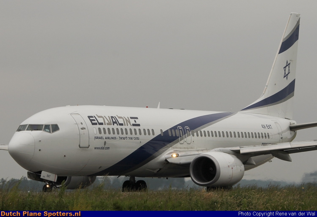 4X-EKT Boeing 737-800 El Al Israel Airlines by Rene van der Wal