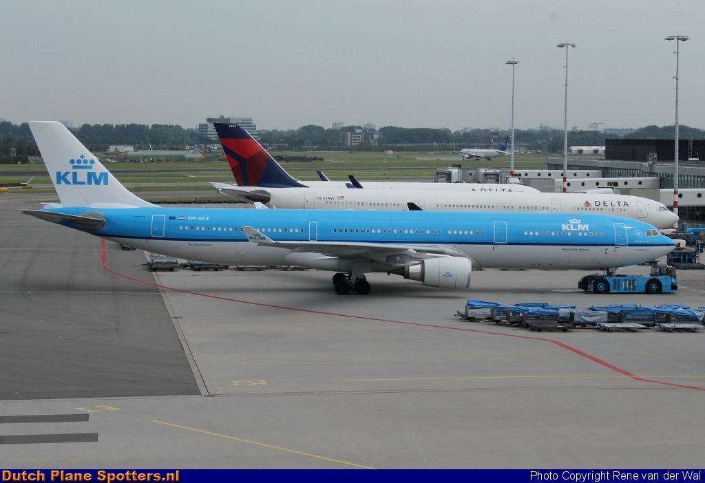 PH-AKB Airbus A330-300 KLM Royal Dutch Airlines by Rene van der Wal