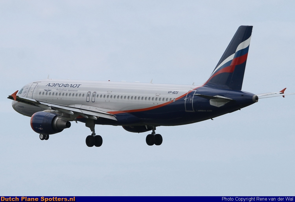 VP-BZS Airbus A320 Aeroflot - Russian Airlines by Rene van der Wal