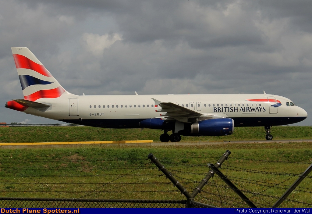 G-EUUT Airbus A320 British Airways by Rene van der Wal