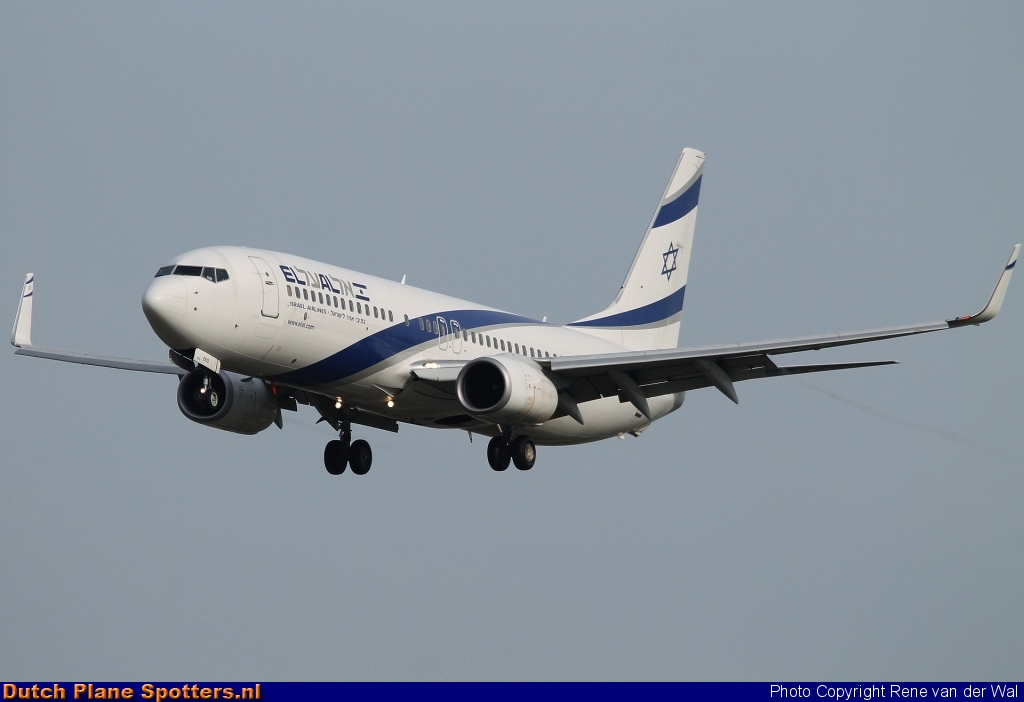 4X-EKO Boeing 737-800 El Al Israel Airlines by Rene van der Wal