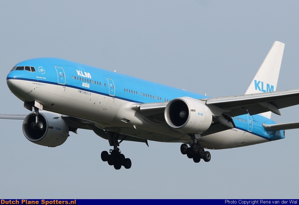 PH-BQF Boeing 777-200 KLM Asia by Rene van der Wal
