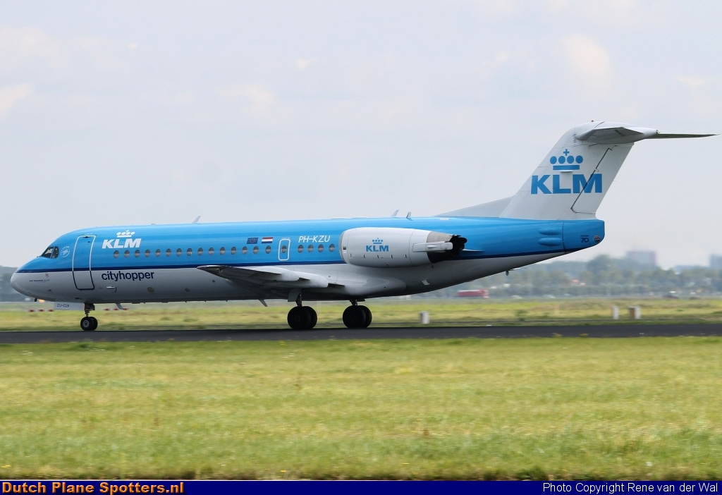 PH-KZU Fokker 70 KLM Cityhopper by Rene van der Wal