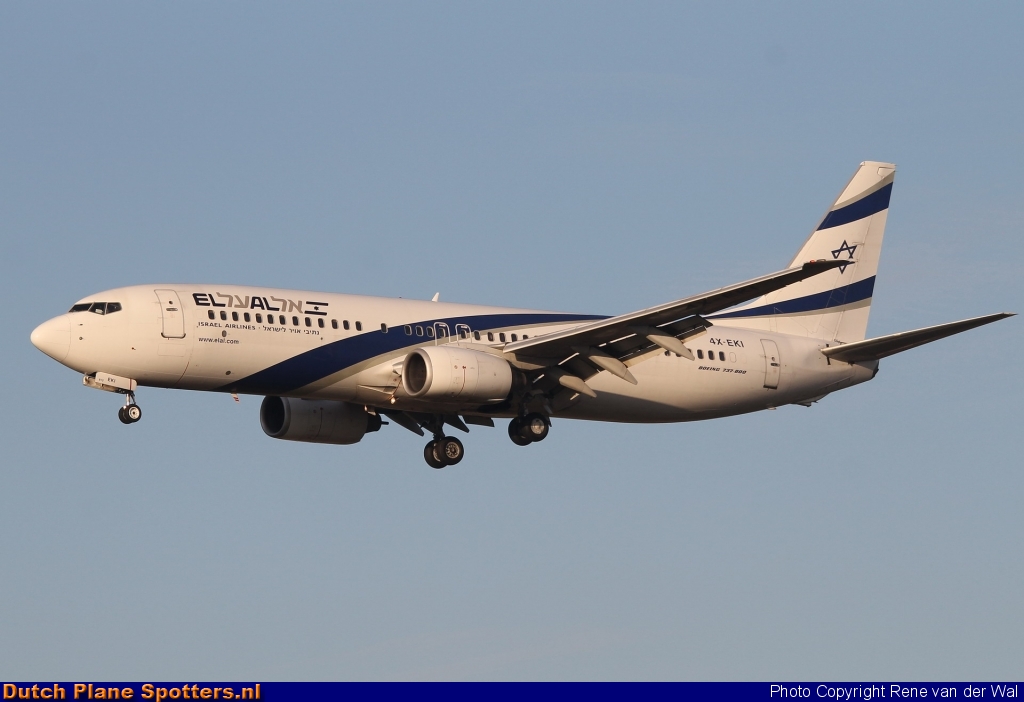 4X-EKI Boeing 737-800 El Al Israel Airlines by Rene van der Wal
