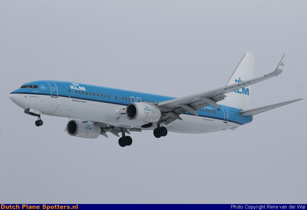 PH-BXV Boeing 737-800 KLM Royal Dutch Airlines by Rene van der Wal