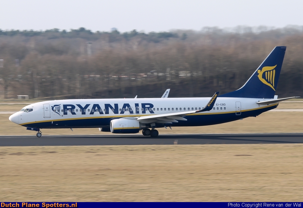 EI-EBD Boeing 737-800 Ryanair by Rene van der Wal