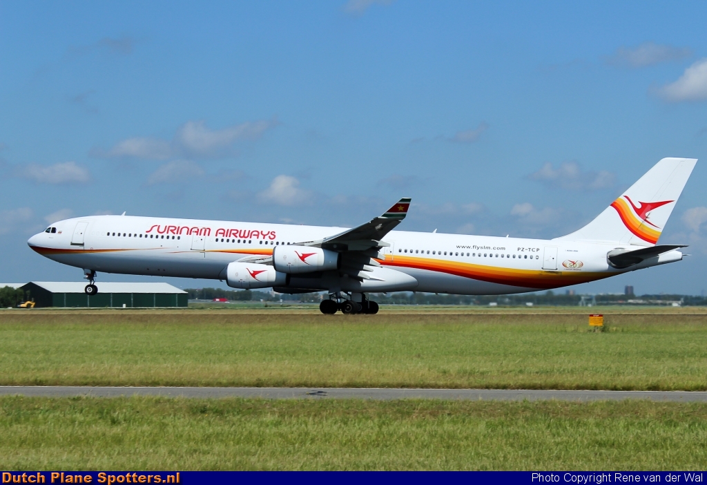 PZ-TCP Airbus A340-300 Surinam Airways by Rene van der Wal
