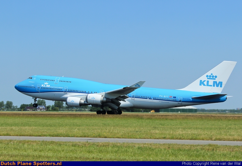 PH-BFT Boeing 747-400 KLM Royal Dutch Airlines by Rene van der Wal