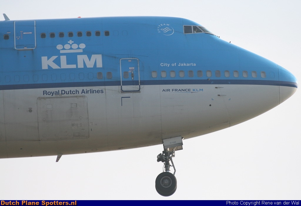 PH-BFI Boeing 747-400 KLM Royal Dutch Airlines by Rene van der Wal