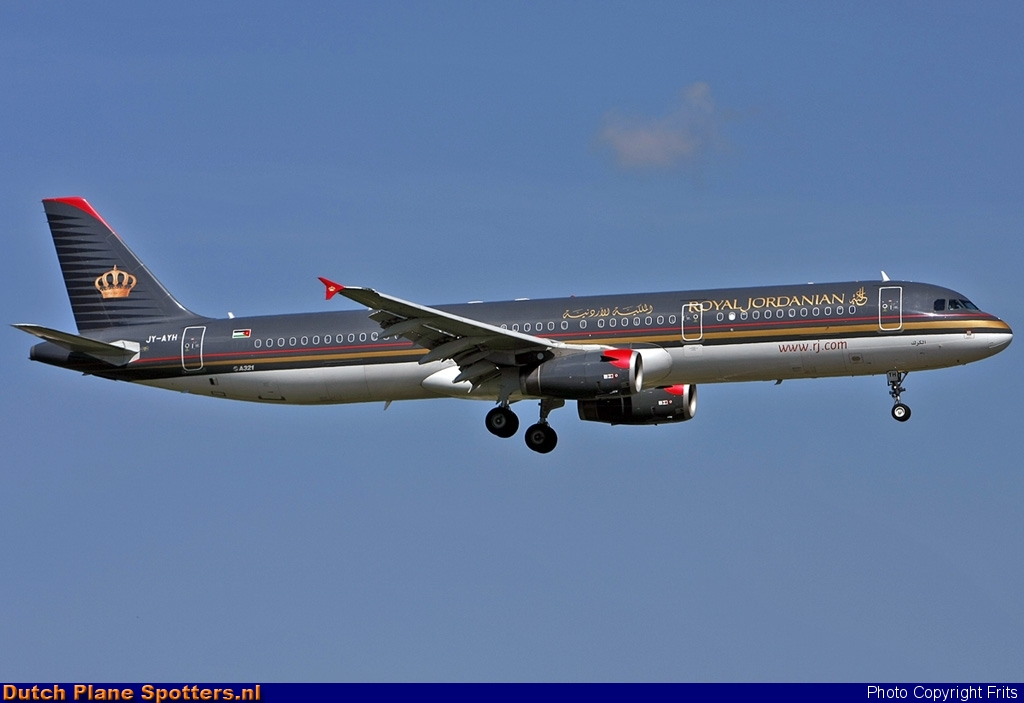 JY-AYH Airbus A321 Royal Jordanian Airlines by Frits