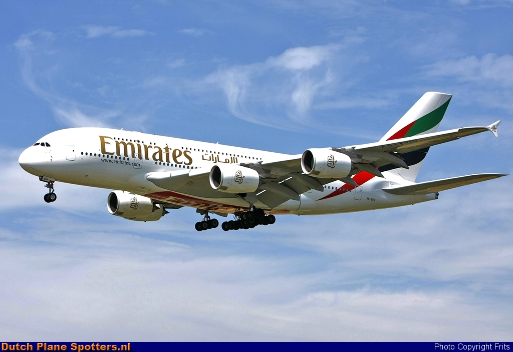 A6-EDU Airbus A380-800 Emirates by Frits