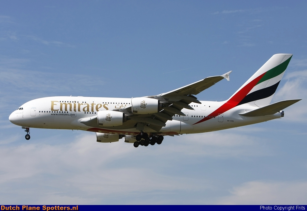 A6-EDU Airbus A380-800 Emirates by Frits