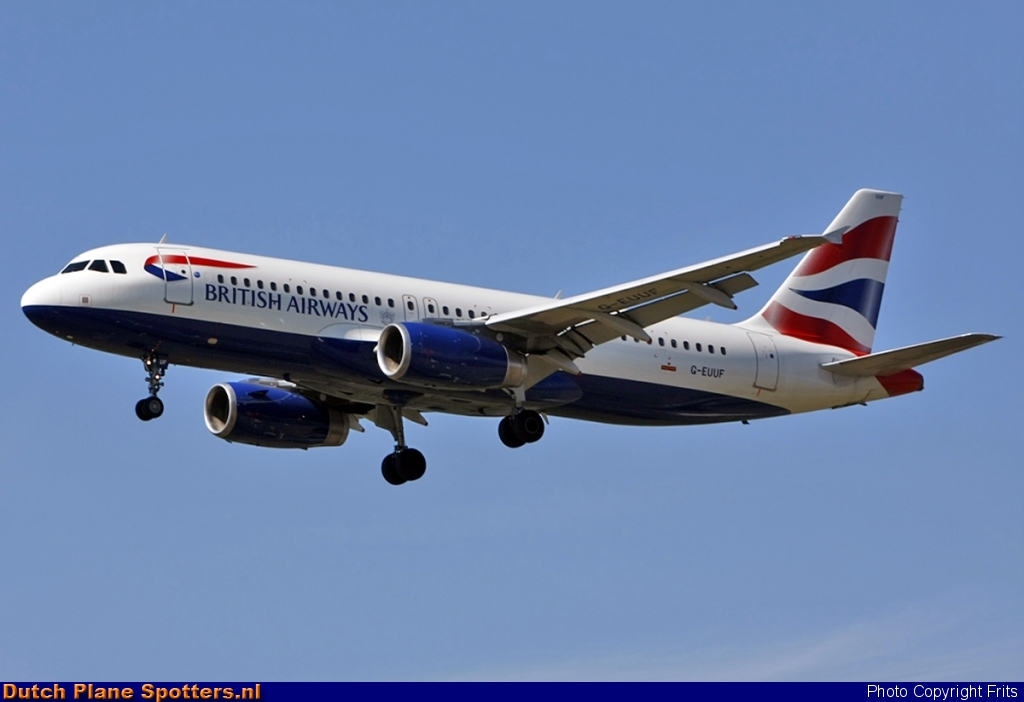 G-EUUF Airbus A320 British Airways by Frits