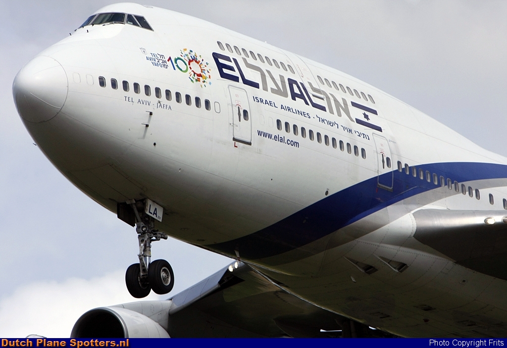 4X-ELA Boeing 747-400 El Al Israel Airlines by Frits